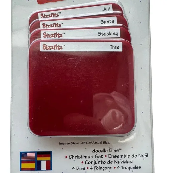 3 Sizzix Sizzlits Christmas Snow Flower 4 Pack Dies  9620 9701 9626 Scrapbooking - Picture 8 of 14